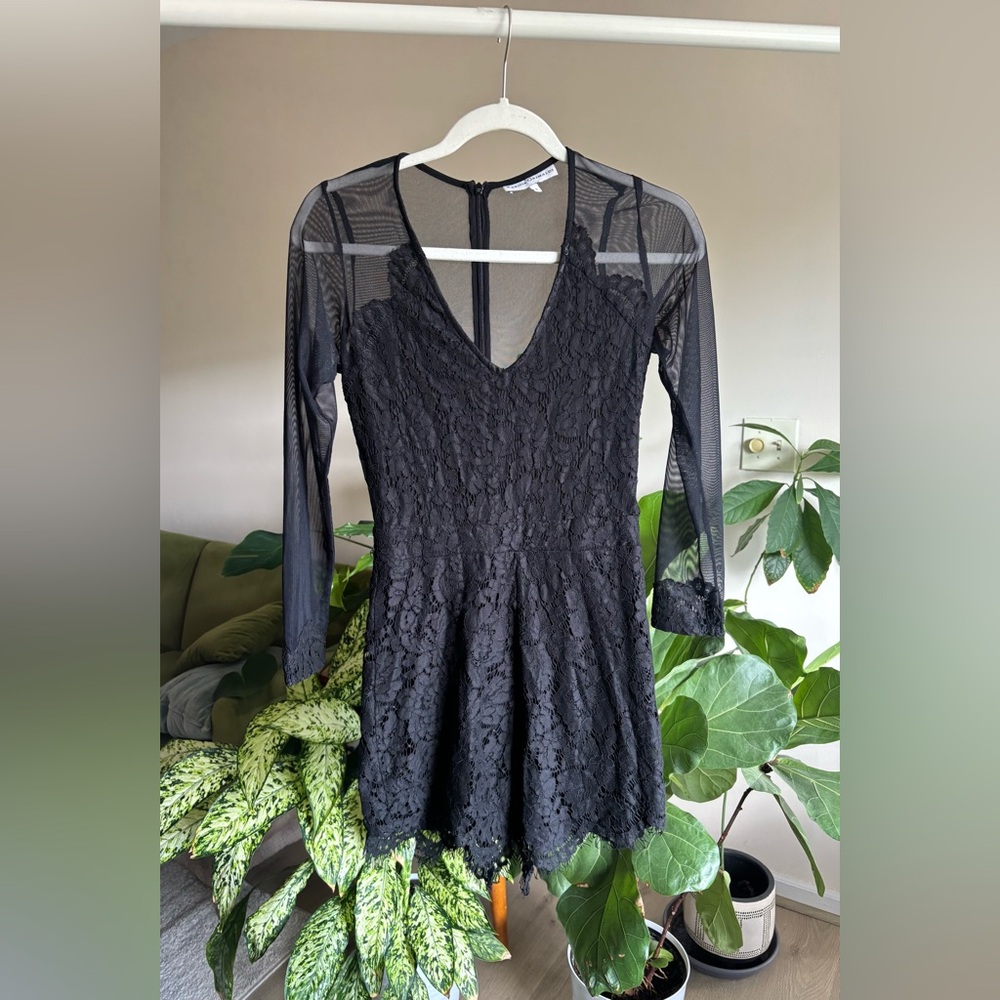Karina Grimaldi Black Mesh Detail Top - Picture 2 of 6